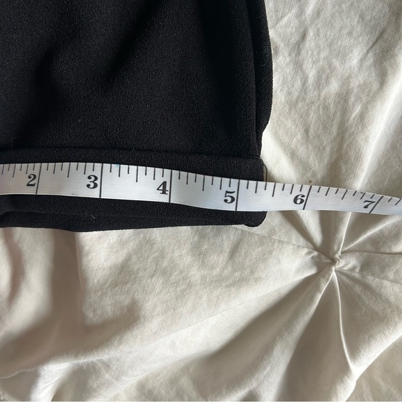 Ardene Womens XS Black Elastic Waist Cuffed Work Dress Pants With Beltloop - Picture 9 of 9